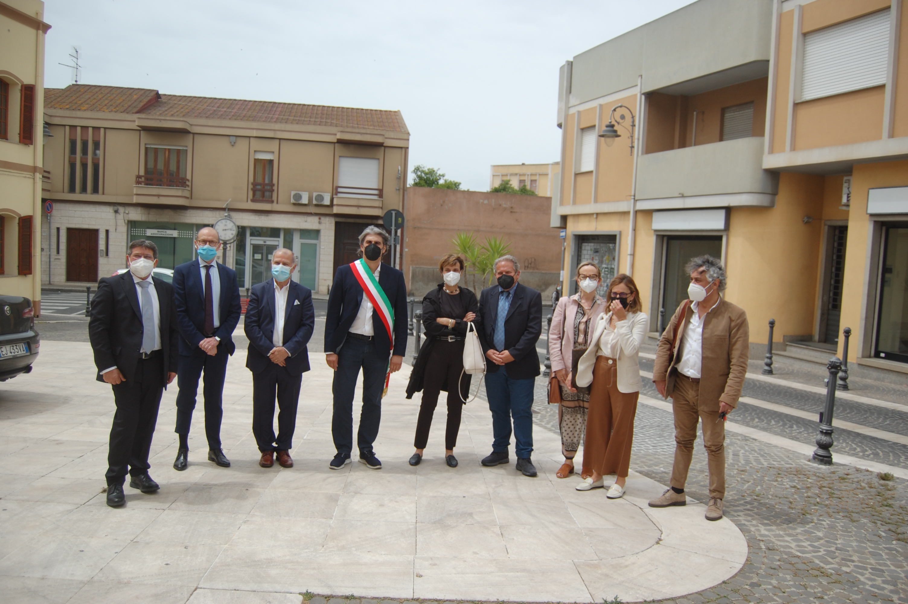 La foto di gruppo prima dell'incontro