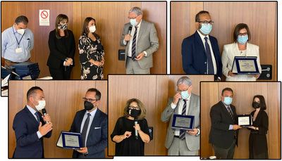 Immagini della premiazione della passata edizione (foto archivio unica.it)