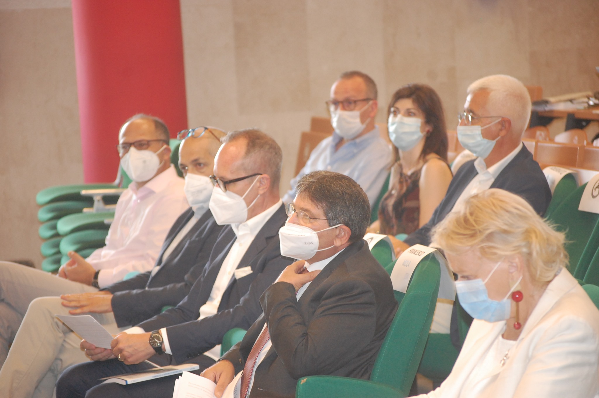 Al centro il Rettore Francesco Mola