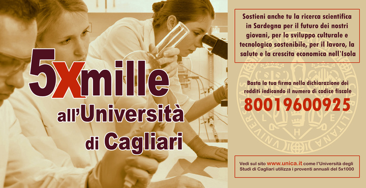 Il 5x1000 all'Università di Cagliari per sostenere la ricerca scientifica in Sardegna, la formazione dei giovani e lo sviluppo sostenibile di tutta la società