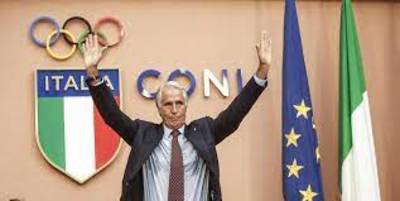 Il presidente del Coni, Giovanni Malag&ograve;, fresco di rielezione alla guida del Comitato olimpico nazionale