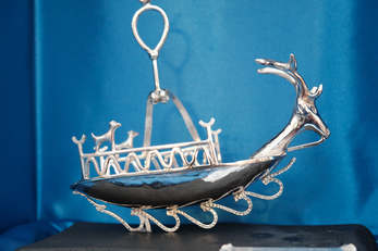 La navicella in argento creata da Bruno Busonera