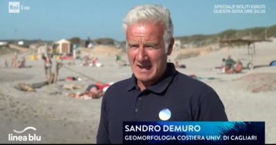 Sandro Demuro durante la puntata di Linea Blu