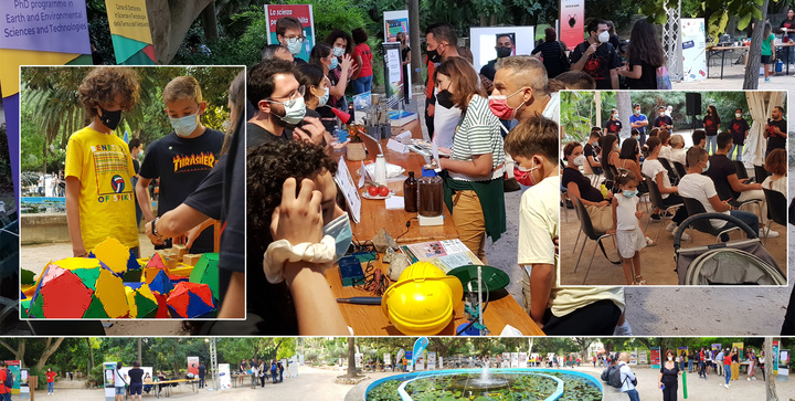 Nelle foto alcuni momenti della manifestazione all'Orto botanico di Cagliari
