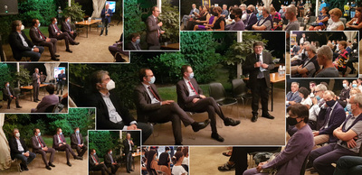 Alcune fasi dell'incontro istituzionale tra i rappresentanti degli enti partner della Notte dei ricercatori - Sharper Cagliari