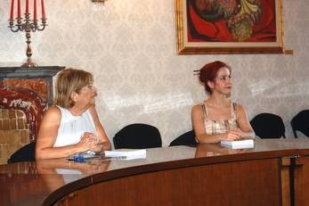 Maria Ledda ed Ester Cois durante l'incontro