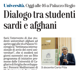 La notizia su L'Unione Sarda del 27 settembre 2021 a pagina 13