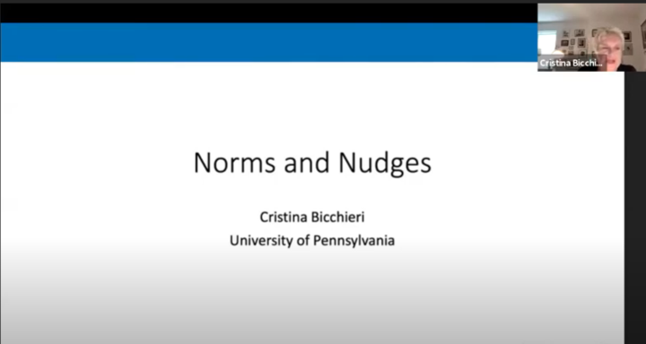 Cristina Bicchieri - "Norms and nudges: opening the black box"