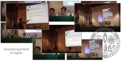 Il collage di alcuni frame tratti dalle immagini del dibattito