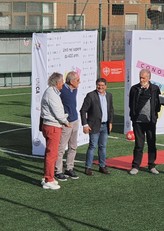Da sinistra, Ricciotti Greatti, Adriano Reginato, Francesco Mola e Giuseppe Tomasini