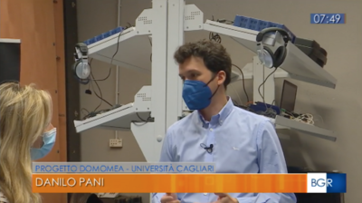 Danilo Pani intervistato da Elena Laudante per il TG della RAI