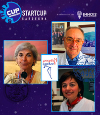 La professoressa Orsetta Zuffardi (a sinistra) con i docenti dell'ateneo di Cagliari, Giorgio La Nasa e Sabrina Giglio