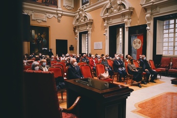 L'Aula magna di Palazzo Belgrano