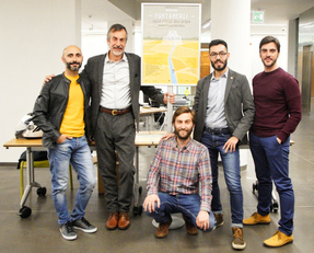 Il team di Funtaneris al completo. Da sinistra: Alberto Masala, Marco Cadinu, Massimo Gasole, Stefano Mais, Stefano Ferrando