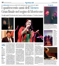 L'UNIONE SARDA DEL 9 DICEMBRE 2021