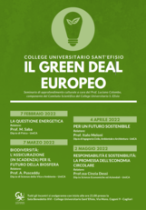 La locandina del seminario curato da Luciano Colombo