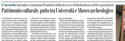 La notizia su L'Unione Sarda del 10 febbraio 2022 a pagina 19