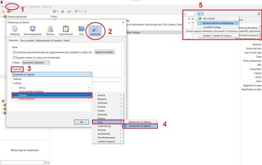Istruzioni per configurare il link resolver di Ateneo su Zotero