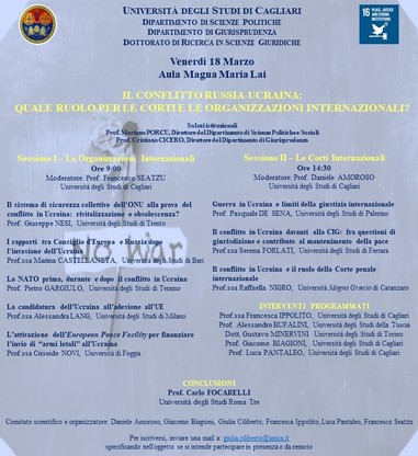 La locandina del convegno