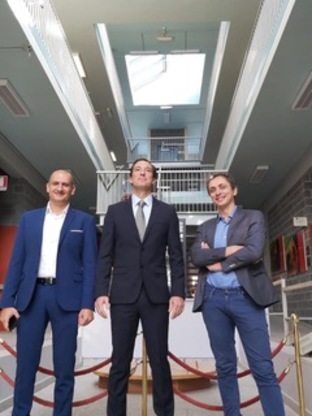 Da destra, Carlo Ricci, Carlo Maria Carbonaro e Daniele Chiriu, tretop del progetto Active label
