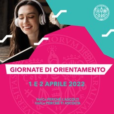 Un'immagine della campagna promozionale delle Giornata di Orientamento