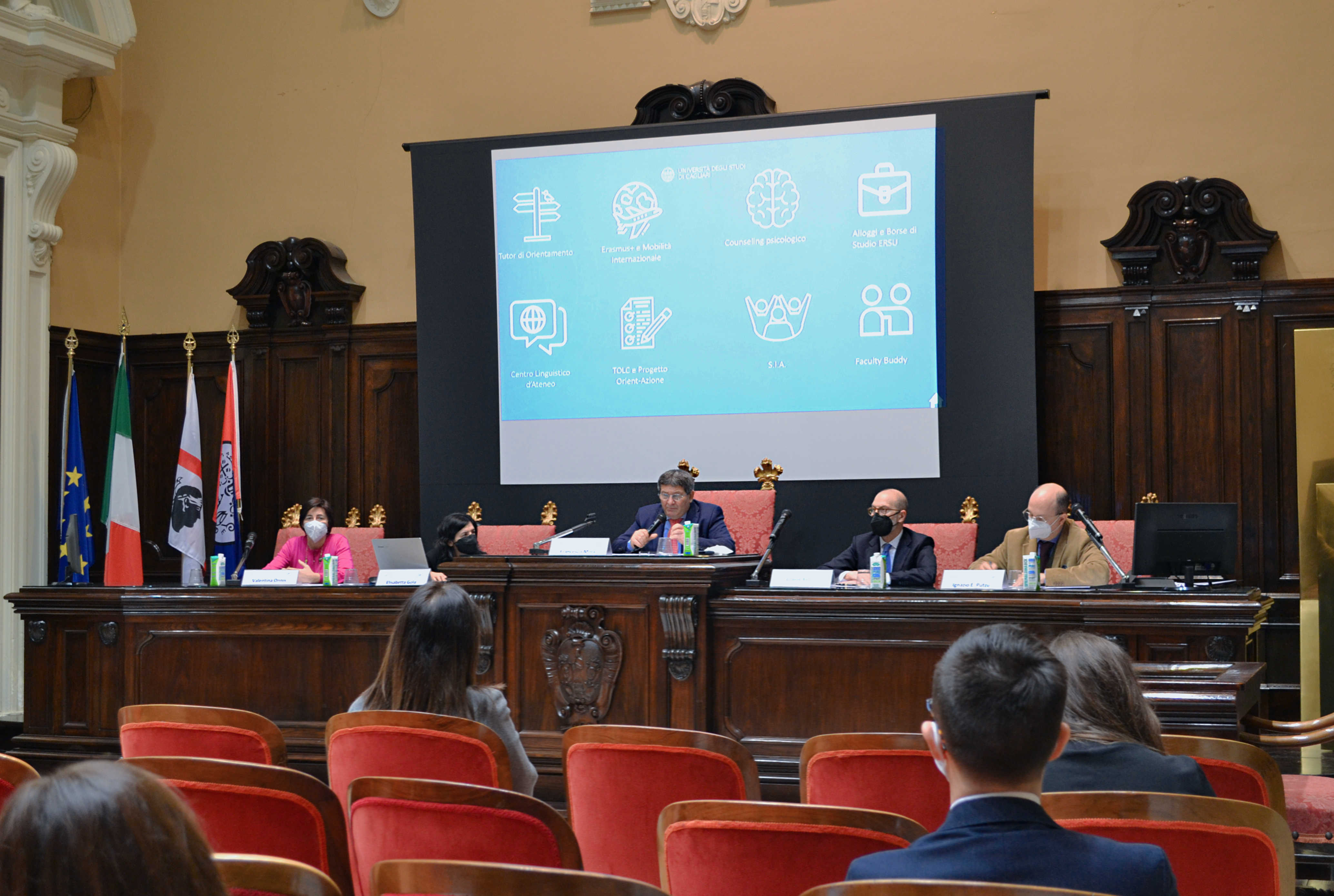 Un momento della conferenza stampa