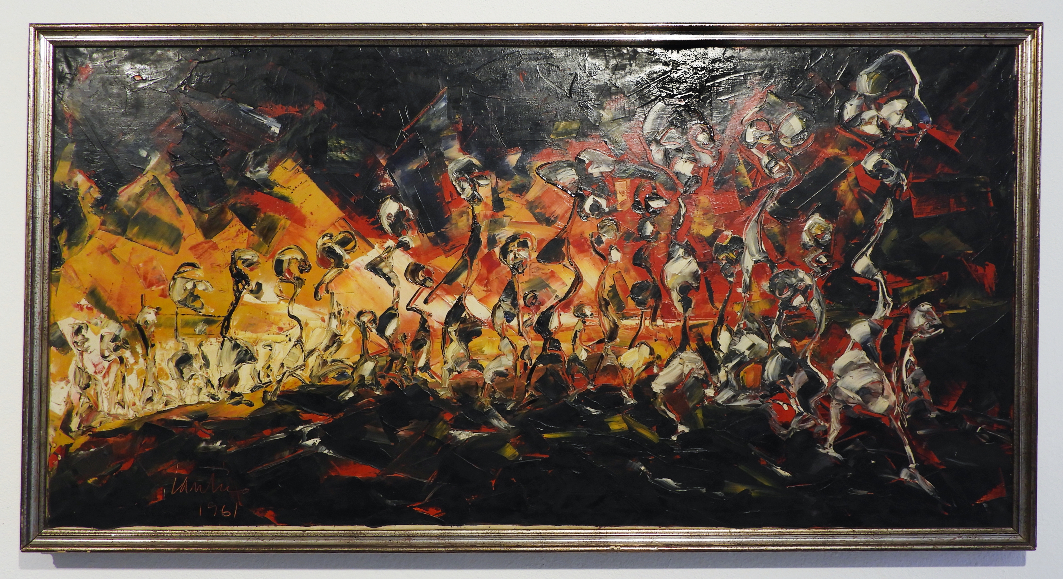 Alcune delle opere di Italo Antico esposte al MUACC