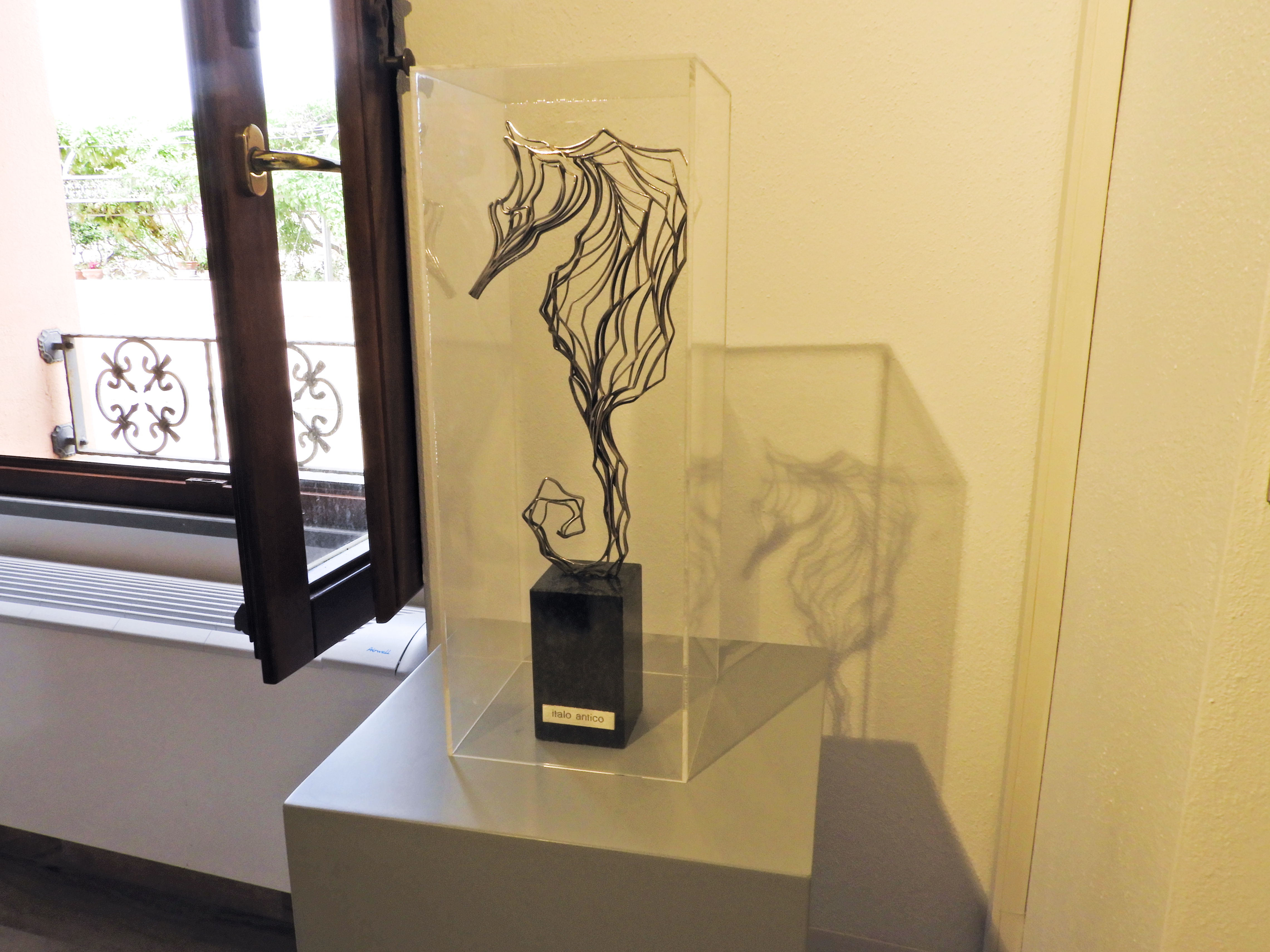 Alcune delle opere di Italo Antico esposte al MUACC