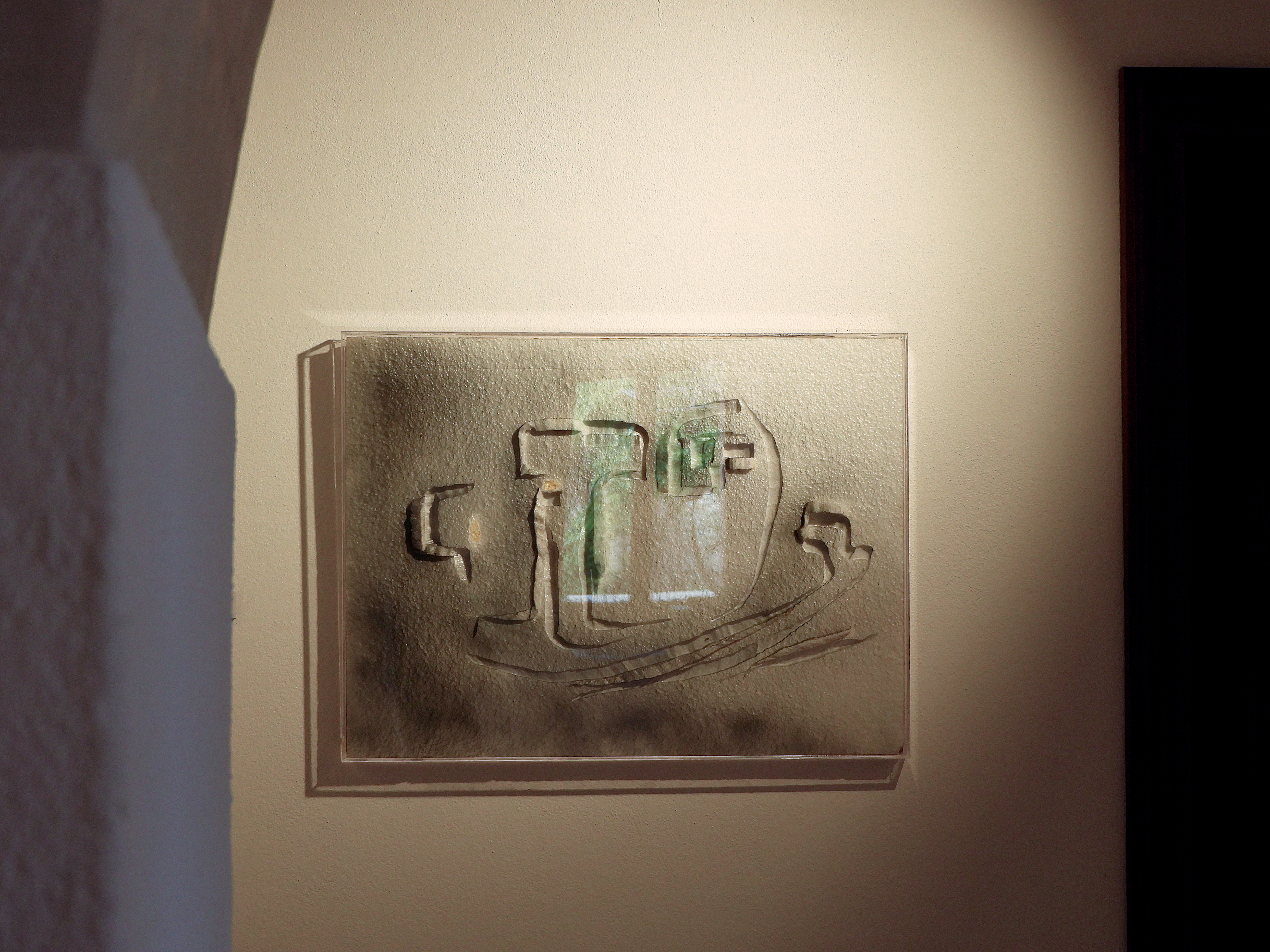 Alcune delle opere di Italo Antico esposte al MUACC