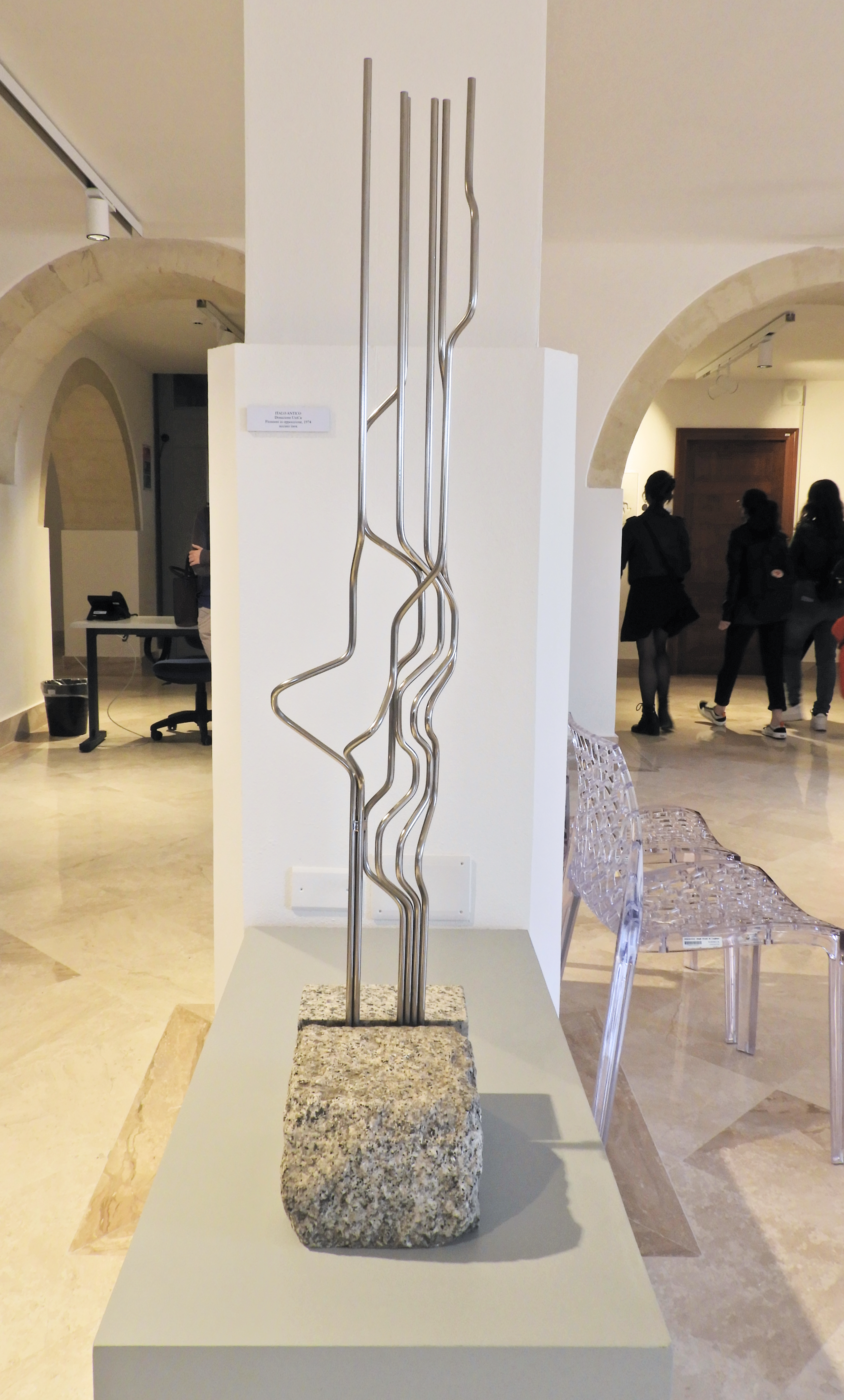 Alcune delle opere di Italo Antico esposte al MUACC