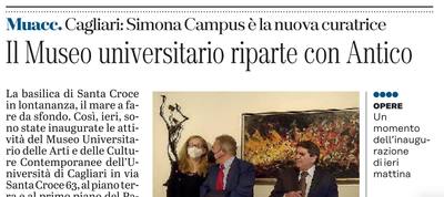 L'articolo su L'Unione Sarda del 30 aprile 2022 a pagina 36