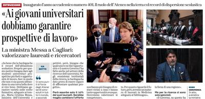 La notizia su L'Unione Sarda del 7 maggio 2022 a pagina 7