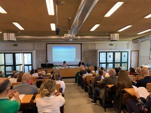 Un'immagine dei lavori di questa mattina