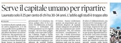 La notizia su La Nuova Sardegna del 28 maggio 2022 a pagina 2