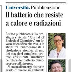 La notizia su L'Unione Sarda del 29 maggio 2022 a pagina 27