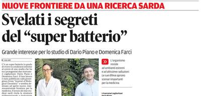 La notizia su La Nuova Sardegna del 29 maggio 2022 a pagina 7