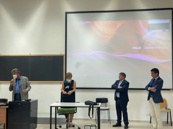 Cagliari. Da sinistra, Corrado Zoppi, Alessandra Carucci, Francesco Mola e Daniele Cocco