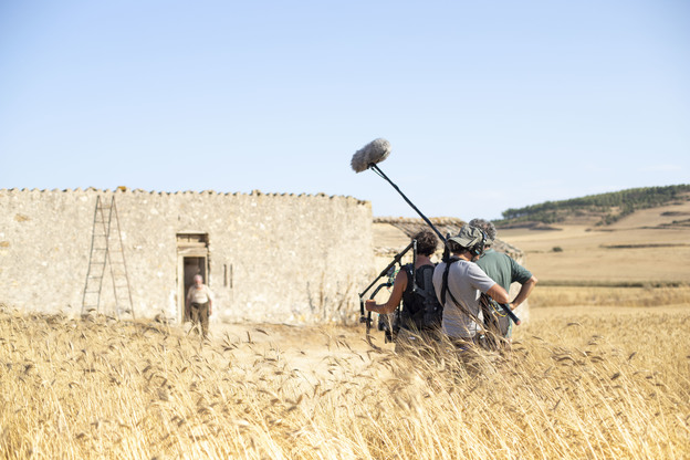 Una foto del set realizzata da Gaia Lampis, studentessa di Produzione multimediale