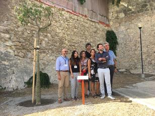 Il gruppo di lavoro con il direttore del Dipartimento di matematica e informatica professor Stefano Montaldo