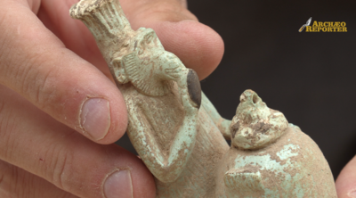 La statuetta del babbuino (Foto tratta dal sito Archeoreporter)