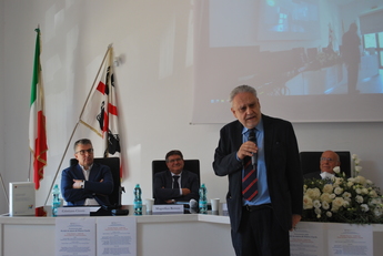 Pietro Ciarlo nel corso dei lavori