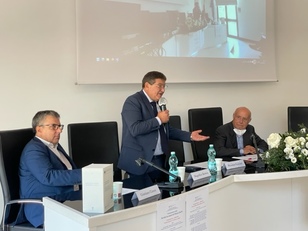 Da sinistra, Cristiano Cicero, Francesco Mola e Francesco Sitzia