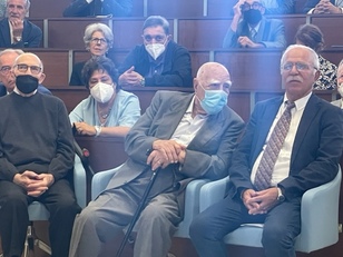 Gavino Faa con lo zio, l'avvocato Flavio Lai