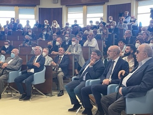 In prima fila, da destra, Ninni Murru, Gianni Fenu e Francesco Mola