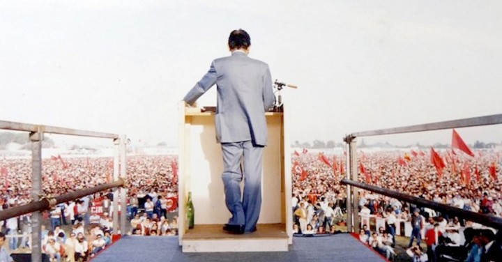 Immagine tratta dalla locandina dell'evento. Foto © Luigi Ghirri, 18 settembre 1983 Reggio Emilia