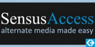 Logo Sensus Access, Alternate media made easy