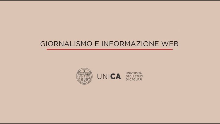 Presentazione del Corso di Laurea Magistrale in Giornalismo e Informazione Web
