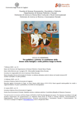 Seminari tra pubblico e privato: la condizione della donna