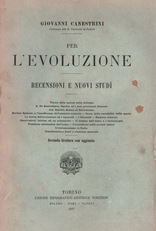 Per l'evoluzione. Recensioni e nuovi studi.