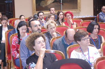 Docenti, studenti e ricercatori in Aula magna